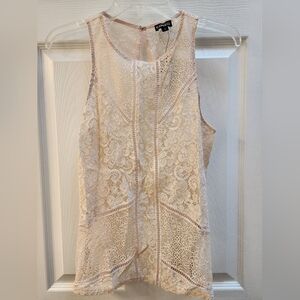 Express Cream Lace Blouse